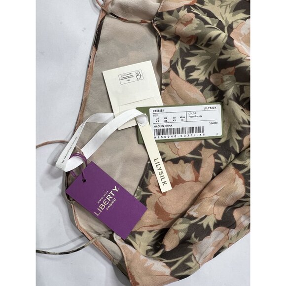 Lilysilk Slip Dress -Made With Liberty Fabric Style 324809 in Poppy Parade - Picture 8 of 10